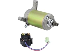 Hity Motor Starter & Relay Solenoid for Yamaha Warrior 350 YFM350 1987-2004 Moto-4 350 YFM350 1987-1995 Kodiak 400 YFM400 1993-1998 Terra PRO 350 YFP350U 1988 Big Bear 350 YFM350U 2X4 1996-1999 ATV