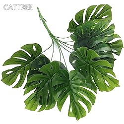 CATTREE Fake Plants, 28" Tall Faux Tropical Palm