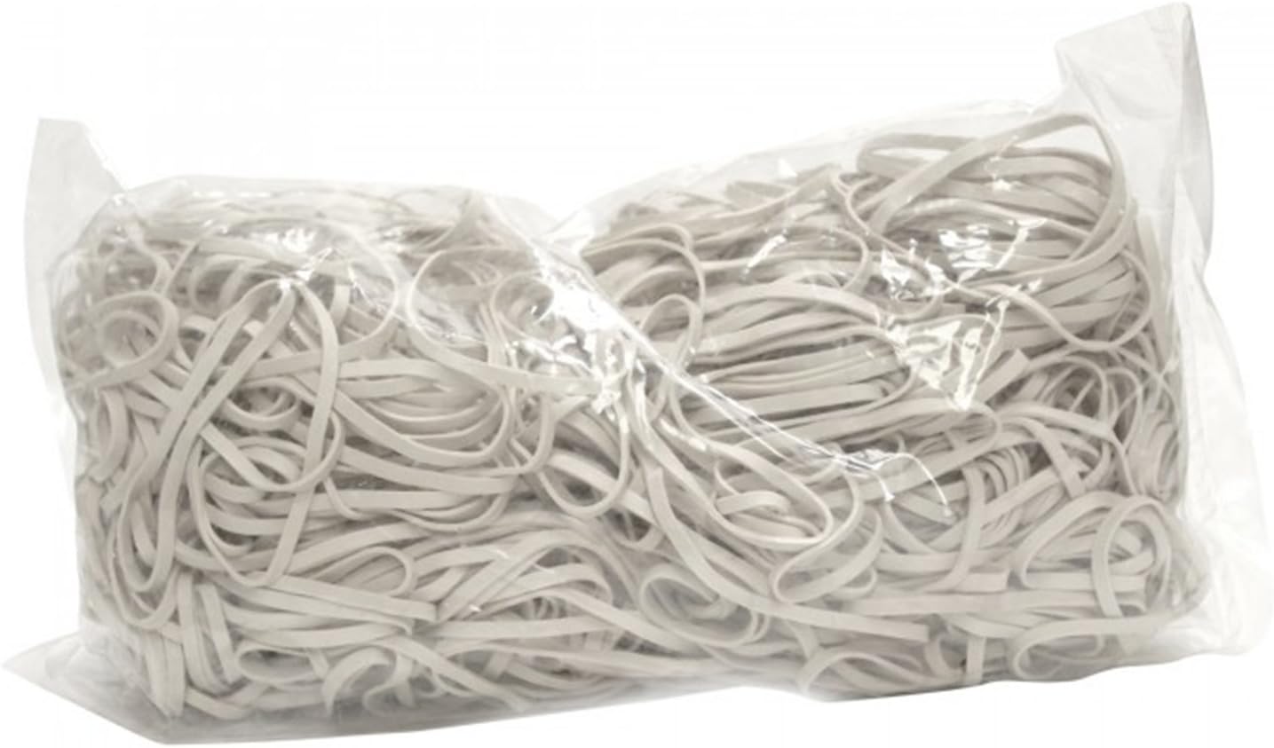 Silley Bag of Rubber Elastic Bands - 120mm (Diameter 75mm) x 3mm - 250g Bag (Approximately 165 Elastic Bands) - Elastic Bands for Offices, Kitchens, Decorations, School Supplies etc.
