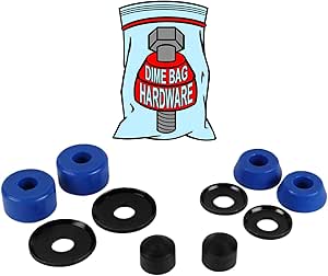 Dime Bag Hardware Skateboard Truck Rebuild Kit Bushings Washers Pivot Cups for 2 Trucks