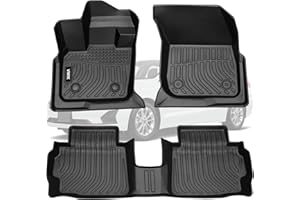 VIWIK Floor Mats Compatible for 2017-2020 Fusion/2017-2020 MKZ, Car Mats All Weather Protection Custom Full Set Floor Liners Include 1st and 2nd Row Front & Rear, Automotive Floor Mats TPE Blac