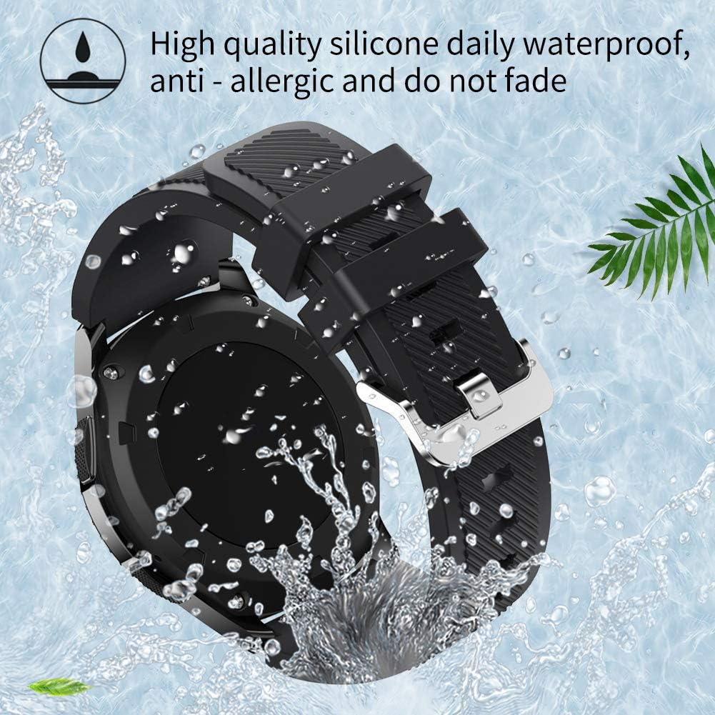 Vozehui Strap Compatible with Samsung Gear S3 Frontier & Classic/Galaxy Watch 46mm/Huami Amazfit 2/Huawei Watch GT & 2 Pro - Image 5