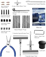 MAIKEHIGH 69Pcs Tubeless Tyre Puncture Repair Kit Heavy Duty Blue view 3