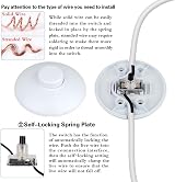 Helunsi 3Pcs Floor Lamp Foot Switch White Inline Push Button Pack of 3 view 4
