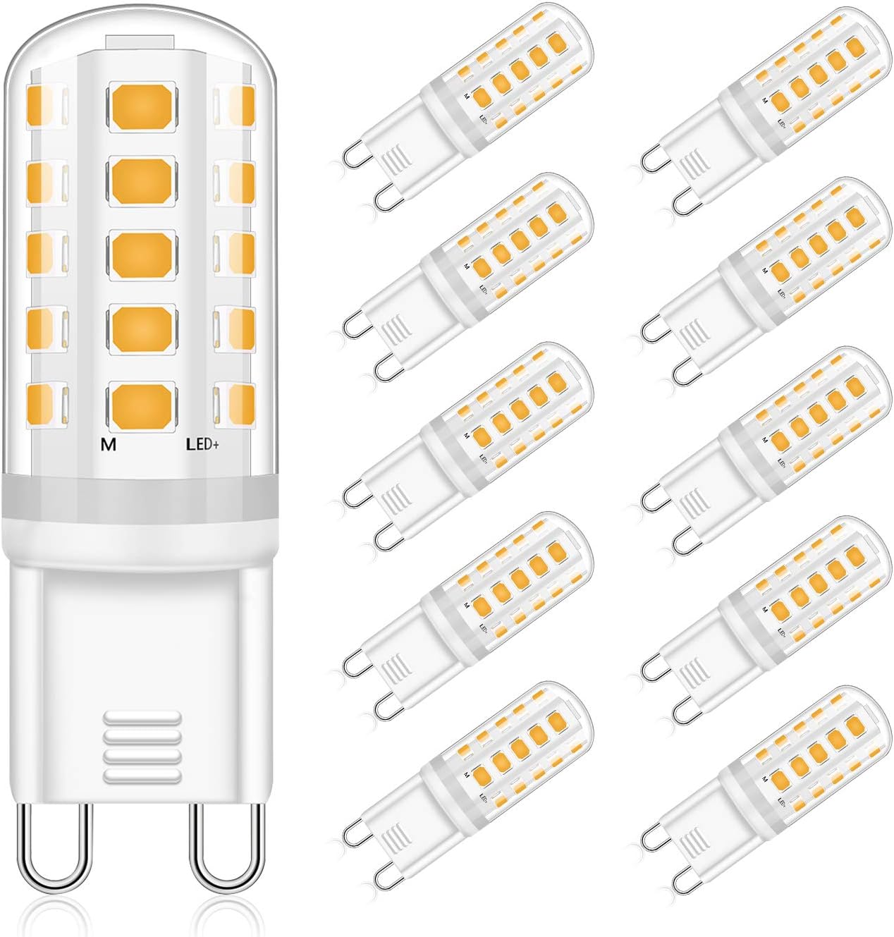 Eco.Luma G9 LED Light Bulb Warm White 3000K, 5W Replacement 30W, 40W Halogen Bulb, Non-Dimmable, 360° Beam Angle