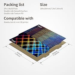 Textured PEI Build Plate for Bambu Lab A1