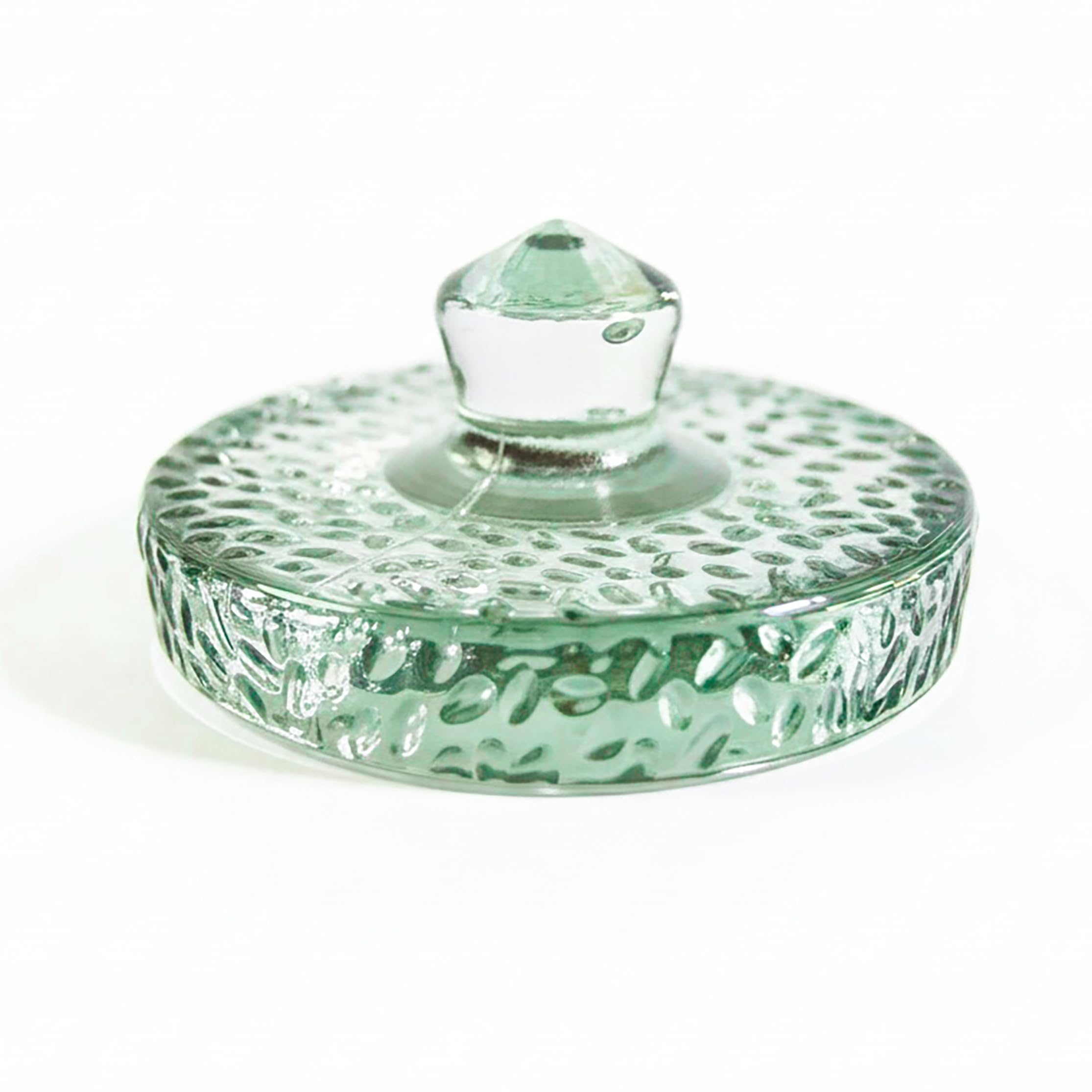Photo 1 of 1-Pack Recycled Glass Fermentation Weights for Large Wide Mouth Gallon Mason Jars - Easy Grip Handle & Convex Wavy Texture, Ideal for Pickling, Sauerkraut, Kimchi & Canning