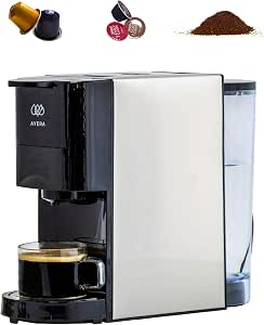 AVERA Cafetera MultiCapsulas 3 en 1 Compatible con Nespresso, Dolce Gusto y  Cafe Molido, Prepara tu Expresso y Latte, en la Oficina o en tu hogar,  1450W, Capacidad 800ml : Amazon.com.mx: Hogar y Cocina
