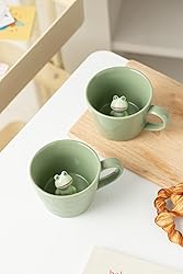 DIHOclub Frog Coffee Cup Hidden 3D Animal Inside