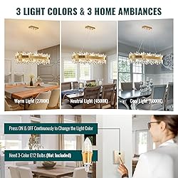 Siljoy Modern Crystal Chandelier, Rectangular Gold