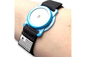 FREEDOM BAND Armband for Freestyle Libre 1 & 2 14 Day : 4-18" Inch Flexible Transmitter Protection Sensor Cover Arm & Leg Band -No More Adhesive Patches (4-18" Active Band, Teal Blue Satin)