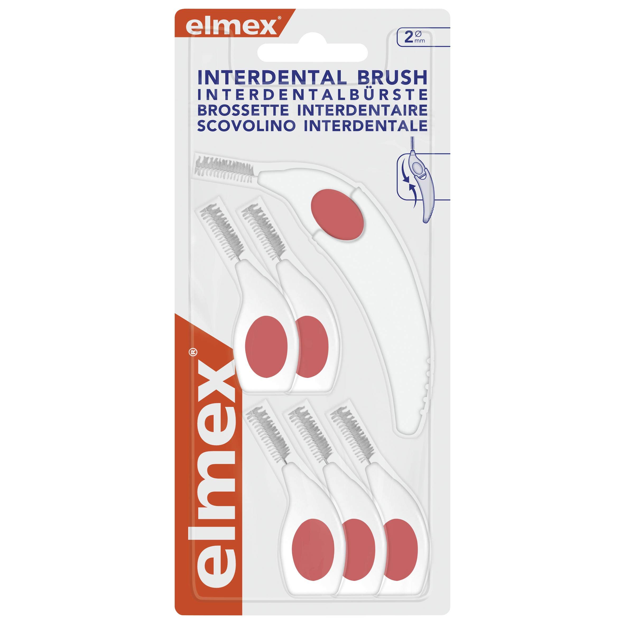 elmex Interdental Brushes 2 mm Pack of 6