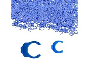 100 PCS 1/4 inch Locking Clips Blue for RO Reverse Osmosis Water Filter Fittings