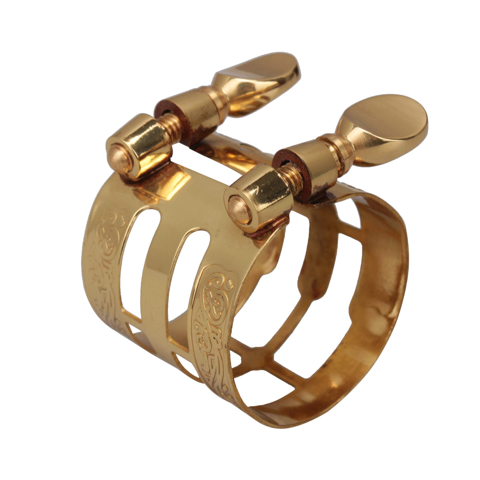 BQLZR Alto Sax Mouthpiece Ligature Gold