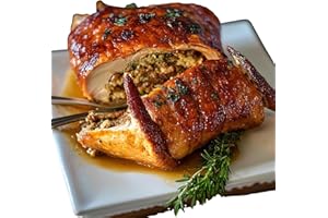 CREOLE FOODS Creole Food Turducken (Boudin, 14lb) - Gourmet Stuffed Poultry Delight - Pre-Seasoned and Ready for Cooking to Simplify Your Holiday Cooking - A Suculent Trio of Turckey, Duck, and Chicken - Elevate your Holiday Dining Experience and Savor the Incredible Flavor and Depth in Every Bite