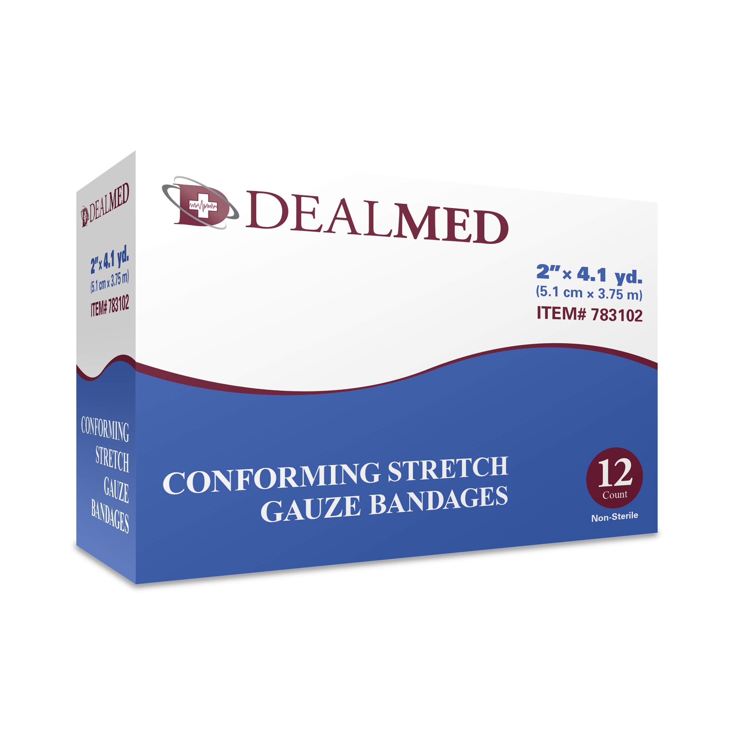 Dealmed-Conforming-Stretch-Gauze-Bandage-Rolls-12-per-Box