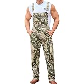 Yuanbang Camo Bibs Overalls for Men Adjustable Straps Work Utility Coveralls Camouflage Jumpsuit