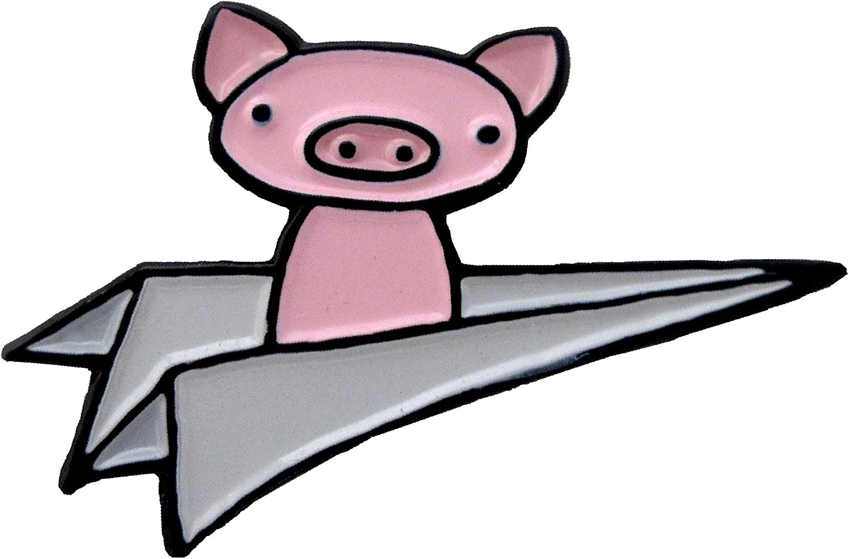 Mark Poulin Soft Enamel Pin, Flying Pig