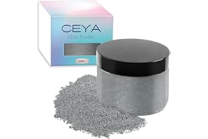 Ceya Mica Powder, 5.3oz/ 150g Silver Grey Pearlescent Effect Colorant Pigment Powder for Epoxy Resin, Tumblers, Slime Bath Bo