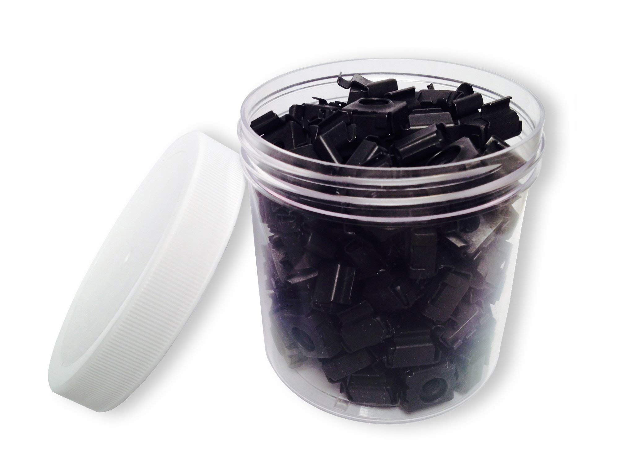 RackGold Black 10-32 Cage Nuts 100 Pack