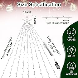 DANLI (New) Christmas Decorations Outdoor Star