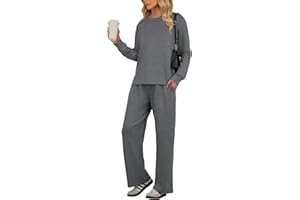 PrinStory Women's Two Piece Lounge Set Outfits Soft Matching Sets Fall Clothes Travel Outfits Airport Outfit Trendy 2025