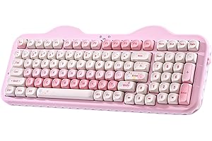 YUNZII C98 Wireless Mechanical Keyboard with Number Pad,98 Key BT5.0/2.4G/USB-C Hot Swap Gasket Mount with PBT MOA Keycaps,Cu