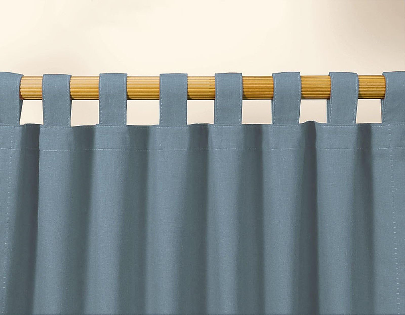 Thermalogic Weathermate Insulated Solid Color Tab Top Valance, Blue, 40 x 15
