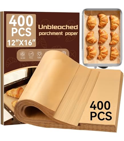 Amazon.com: 400 PCS Parchment Paper Sheets - OAMCEG 12x16 Inch