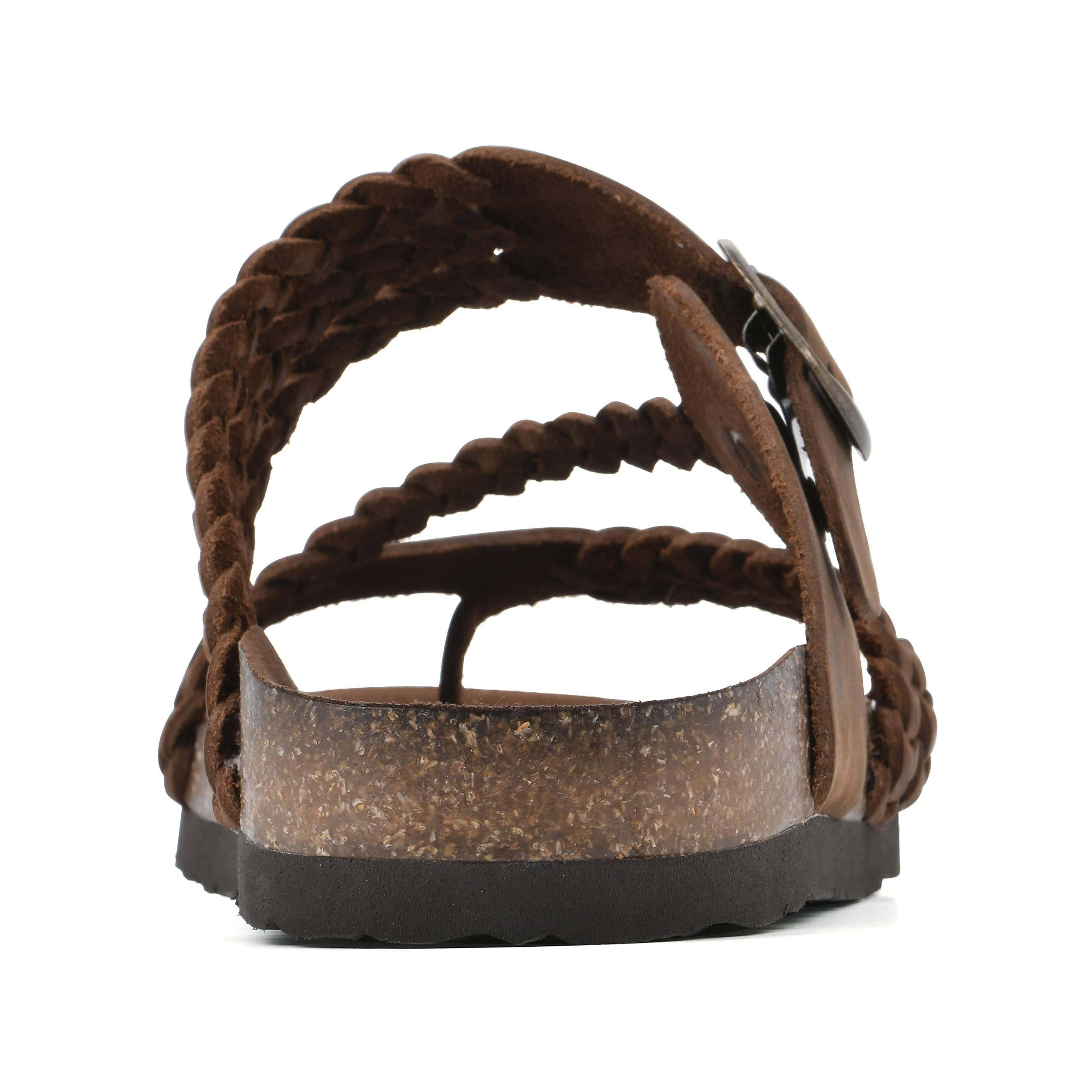 WHITE MOUNTAIN Women's Hayleigh Braided Signature Comfort-Molded Footbed Sandal