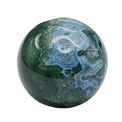 Amazing Gemstone Moss Agate Crystal Ball