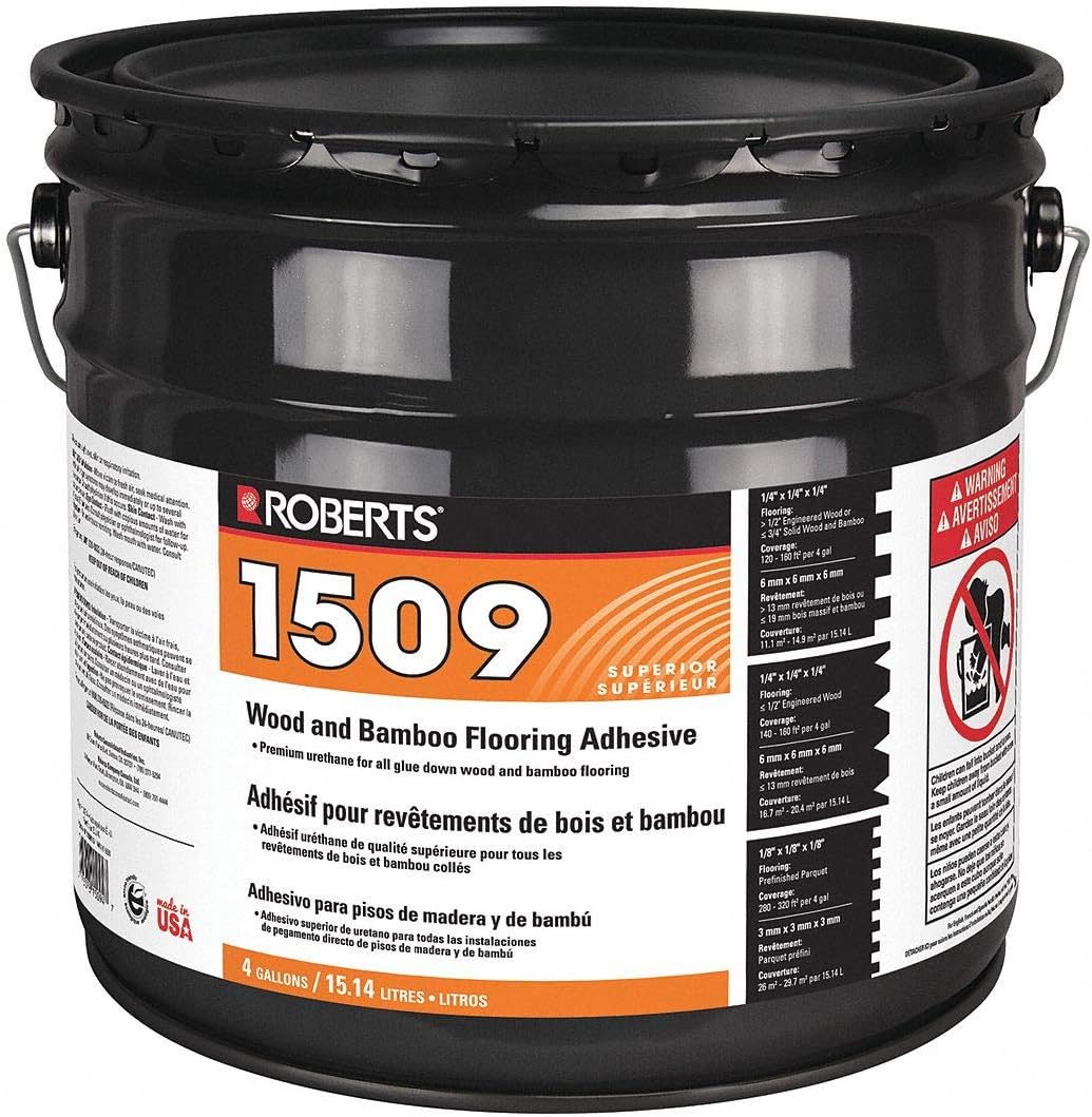 Roberts R1509-4 Wood and Bamboo Floor Ing Adhesive, 4 Gal