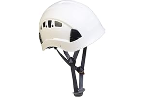 Troy Safety,HP55 Adjustable ABS Climbing Helmet,6-Point Suspension,Designed for Climbing,Riding and Construction,1 Ea White,Pack of 1