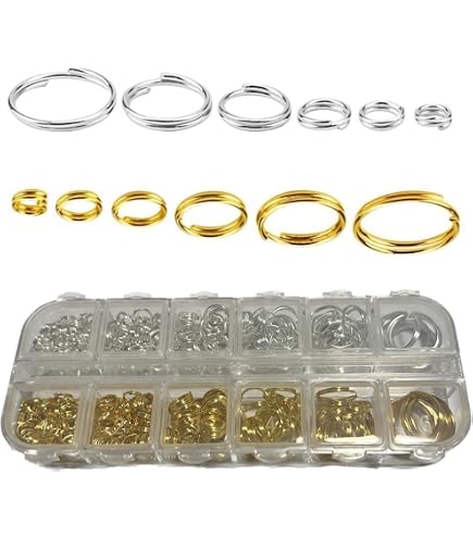 600 Anillos De Unión Dobles De Acero Inoxidable - Chapados En Oro, 5 Mm, Para Fabricación De Joyas Y Manualidades DIY