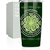 Onebttl Irish Gifts for Women Men, 20oz Insulated Stainless Steel Tumbler with Lid and Straw, Best Irish Gifts for Best Friends, Christmas, Birthday, St Patricks Day - Irish Blessing