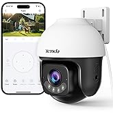 Tenda 5MP QHD Outdoor Pan/Tilt Wi-Fi Security Camera, 360° Full Coverage, Color Night Vision, AI Human/Vehicle/Motion Detection, 2-Way Talk, IP65, WiFi 6,24/7 Plug-in Guard for Your Yard (CH7 2.0)