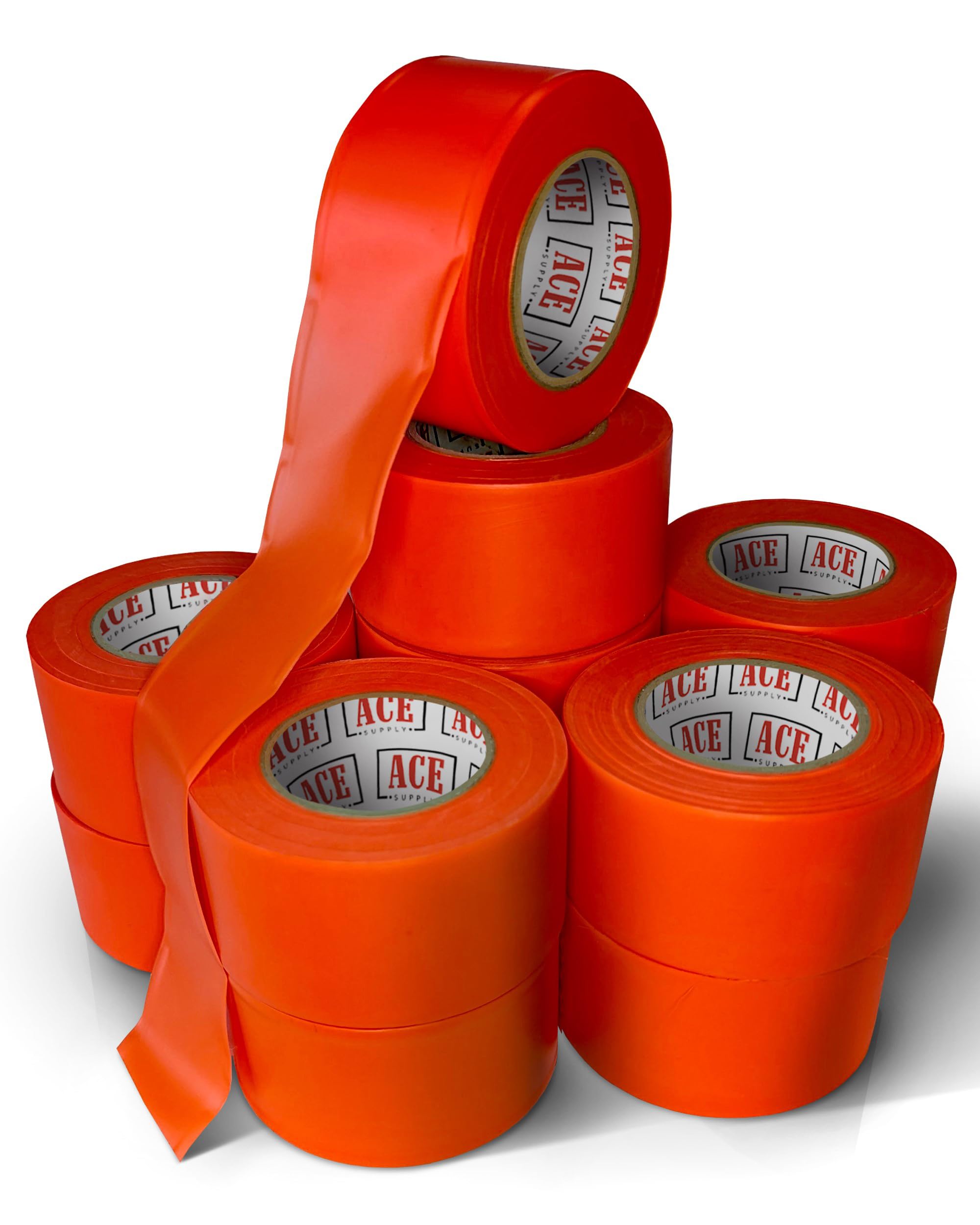 ACE Supply Orange Flagging Tape 12 Pack