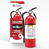 Kidde Full Home Fire Extinguisher, 3-A:40-B:C, KD176-340ABC | Residential Multi-Purpose Extinguisher for Medium to Large Common Household Fires, 5.5 lb. Dry Chemical