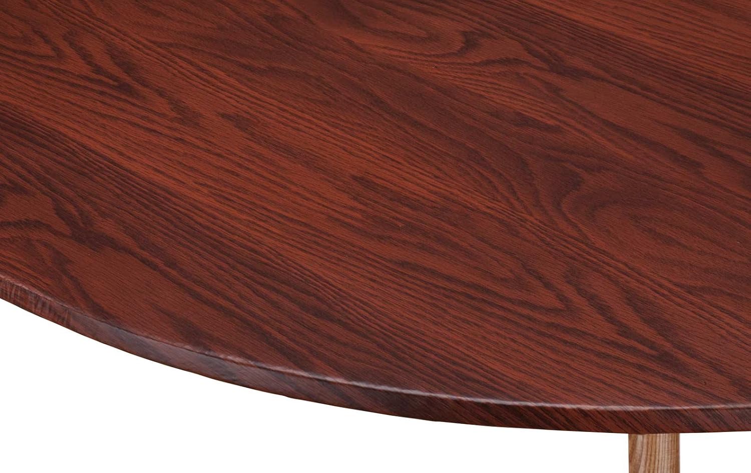 Amazon Com Wood Grain Vinyl Elastic Table Cover Home Kitchen