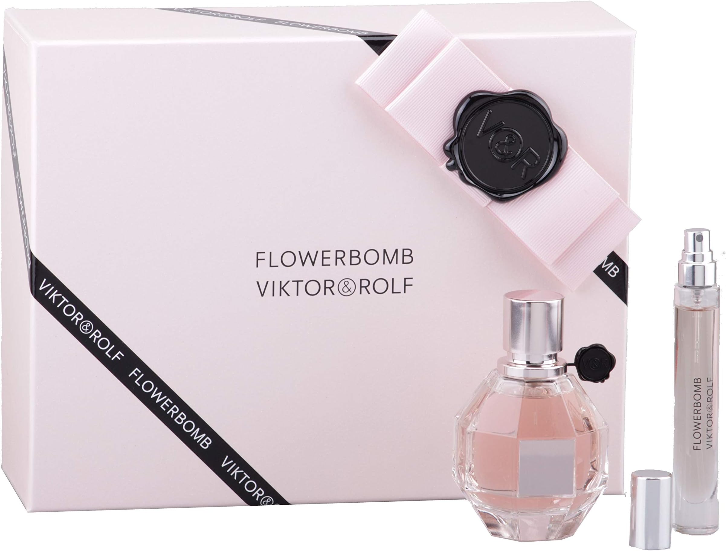 FLOWERBOMB by Viktor & Rolf, EAU DE PARFUM SPRAY 1.7 OZ & EAU DE PARFUM TRAVEL SPRAY .25 OZ MINI