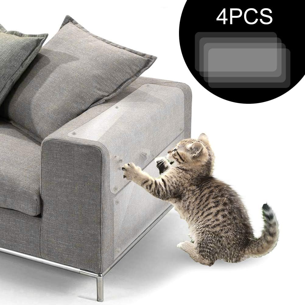 Vankcp Cat Furniture Protector, 4pcs Clear Cat Scratching Protector for