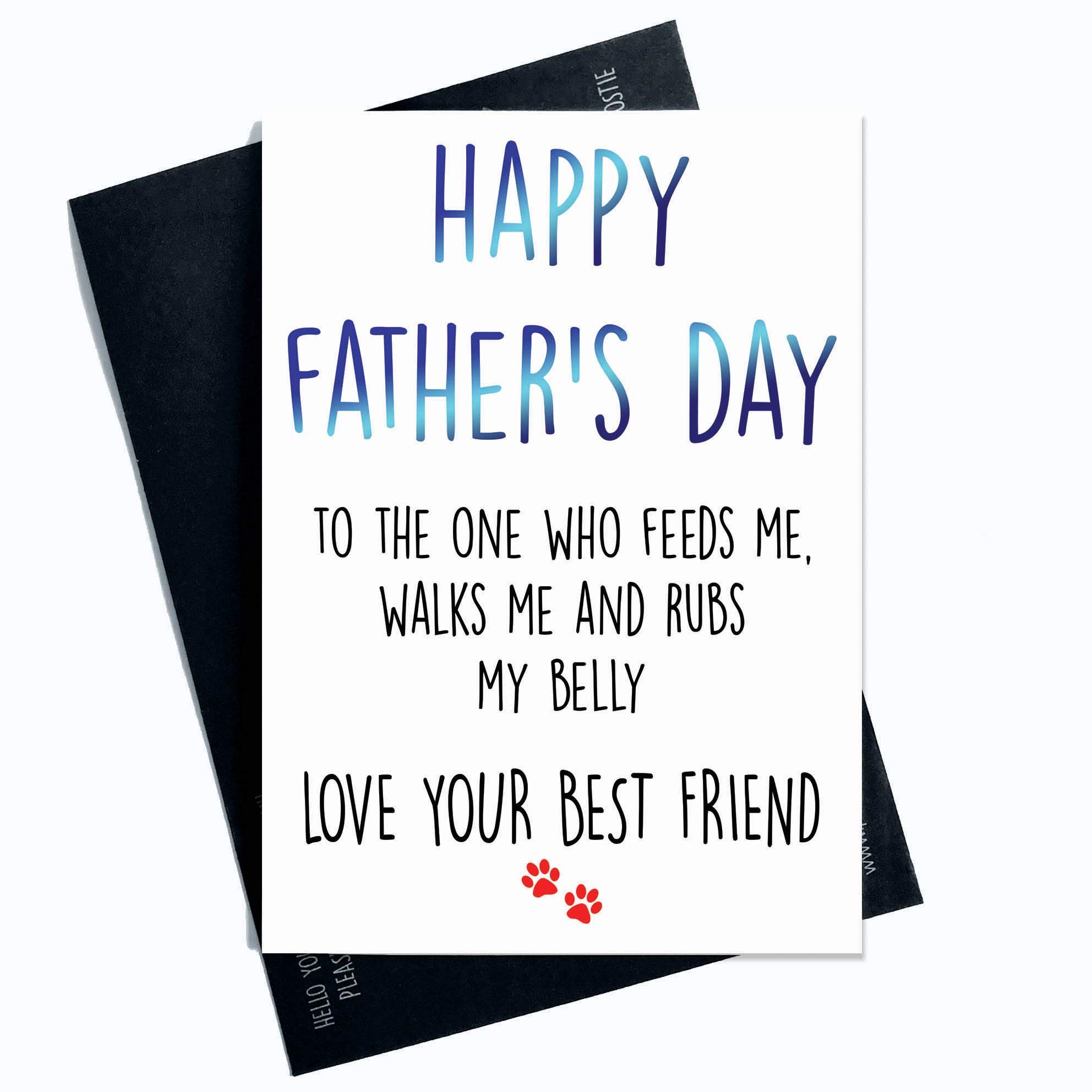 Funny Father's Day Card from The Dog Card for Dog Dad, Funny Dad Card, Dad Card Dog Dad Card, Card for Him Pet Card Dog Lover Card PC392