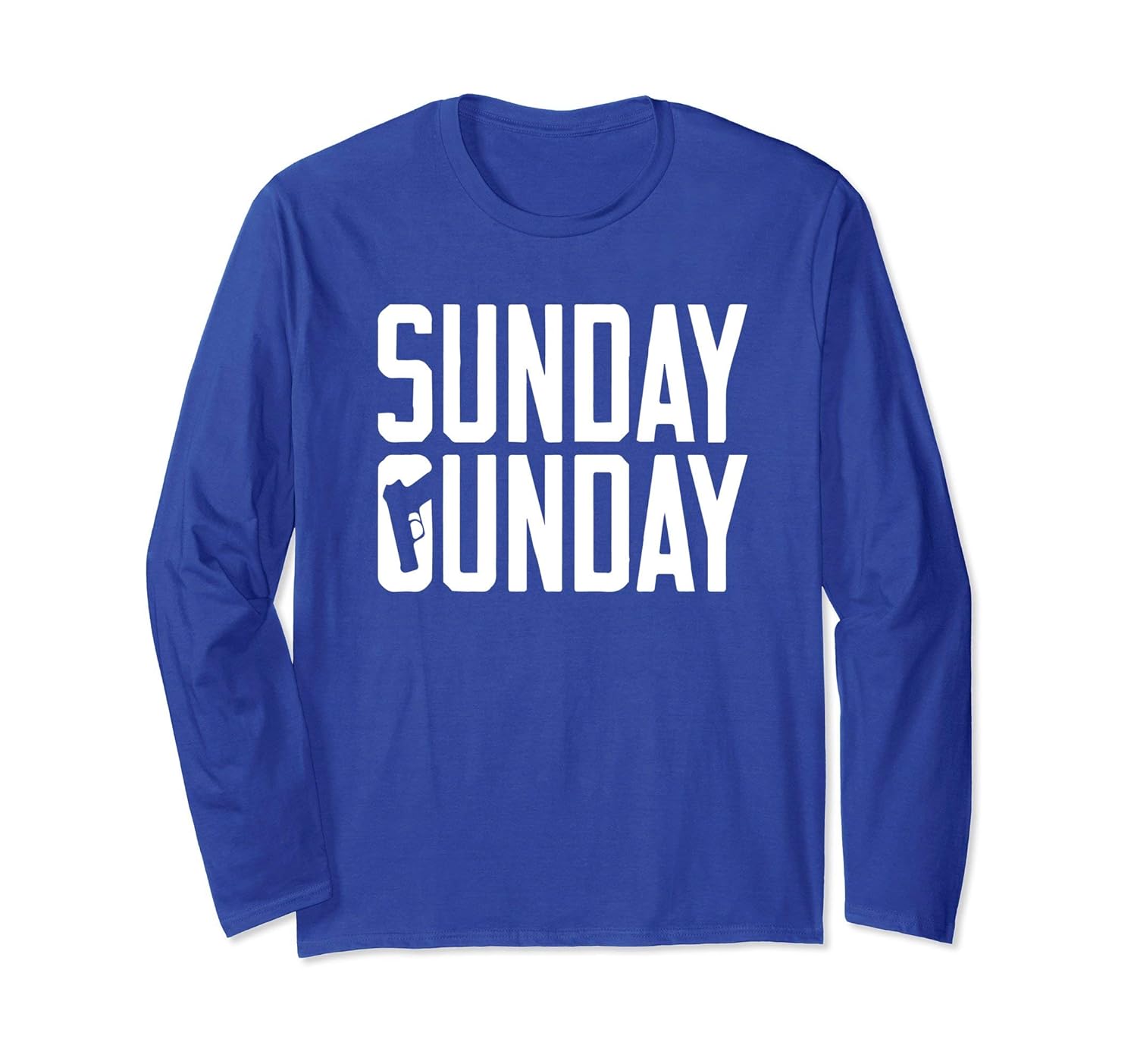 Sunday Gunday Gun Shooting Pistol Firearms Long Sleeve Shirt-anz