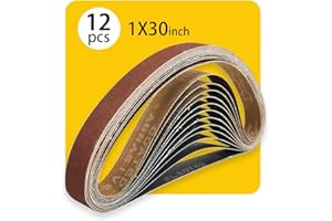 1x 30 Inch 150 Grit Sanding Belt | Premium Aluminum Oxide Sanding Belt | Premium Sander Sandpaper – 12 Pack