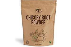 MB Herbals Instant Chicory Root Powder 1 lb / 16 oz (454 Gram) | Roasted | Non-GMO | Gluten Free | Dissolves Instantly in Hot Water or Milk