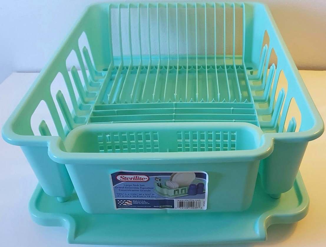 Buy Wintergreen Sterilite 2Piece Large Sink Set Dish Rack Drainer