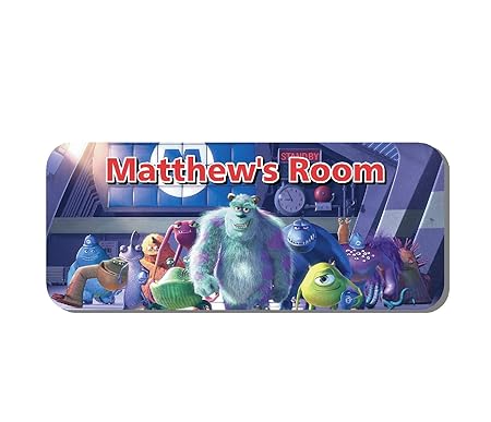 Solo Signs Uk Monsters Inc Door Plaque Disney Sully Mike