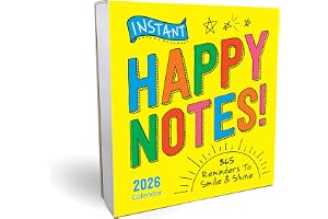 2026 Instant Happy Notes Boxed Calendar: 365 Reminders to Smile and Shine! (Daily Motivational Desk Gift) (Inspire Instant Happiness Calendars & Gifts)