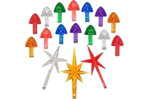 KonohaELF Replacement Lights Bulbs for Ceramic Christmas Tree Ornaments,Ice Cream Shape Light up Medium Twist Pegs Accessories for Ceramic Craft Project