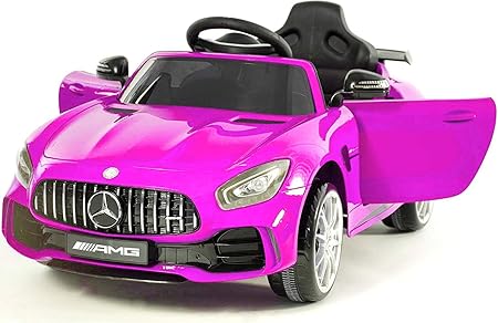 Amazon 乗用電動玩具 メルセデスベンツ ａｍｇ Gt R Mercedes Benz Amg 抗菌ハンドル 運転操作とプロポで操作可能な電動ラジコンカー 乗用おもちゃ 子供向け乗用玩具 ピンク 電動乗用 おもちゃ